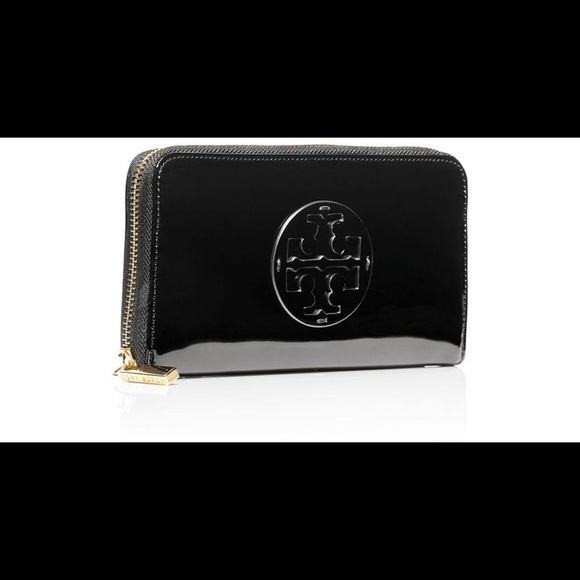 Tory Burch Patent Black Wallet - Picture 1 of 1